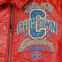 Chi-Town Collector Red Leather Jacket