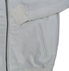 Greatest Of All Time White Real Leather Jacket