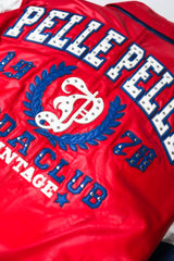 Men's Leather Arches Jacket – Soda Club Red & Blue