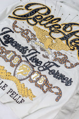 Legends Live Forever White Men's Leather Jacket